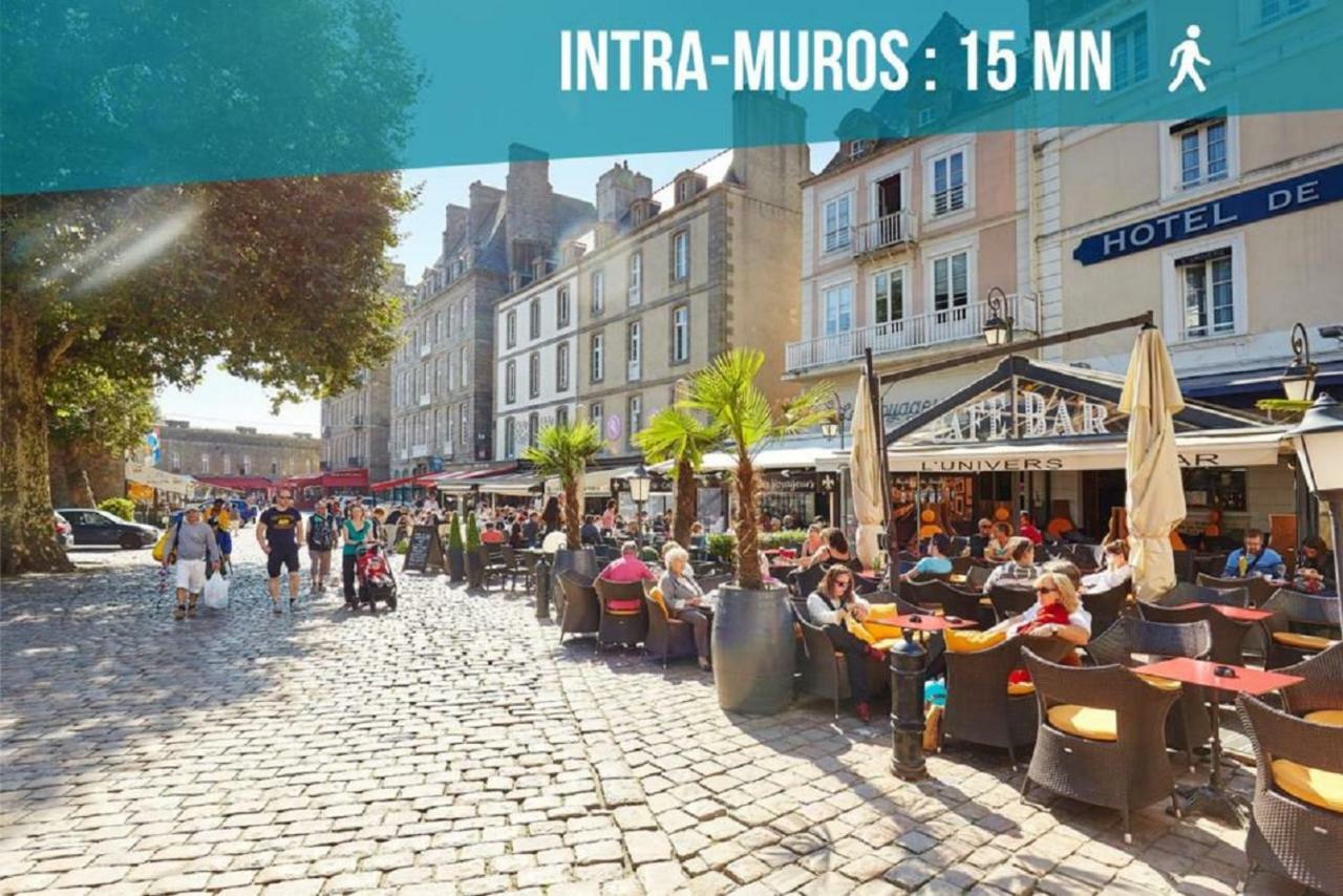 Logement Entier Saint Malo Vue Mer, Proche Ferry, Commerces Et Plage Solidor 50 M Dış mekan fotoğraf