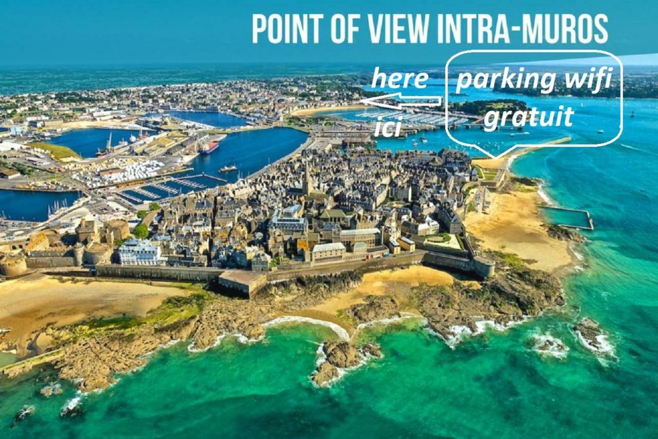 Logement Entier Saint Malo Vue Mer, Proche Ferry, Commerces Et Plage Solidor 50 M Dış mekan fotoğraf