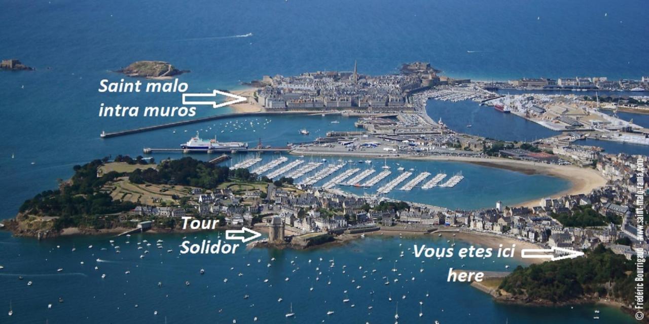 Logement Entier Saint Malo Vue Mer, Proche Ferry, Commerces Et Plage Solidor 50 M Dış mekan fotoğraf